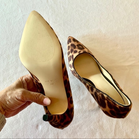 NWOT Nine West “Tatiana” leopard hair calf pumps - Picture 6 of 8